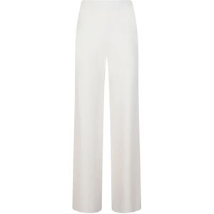 Max Mara Studio, Dames, Broeken, Wit, Maat: XS Jersey,