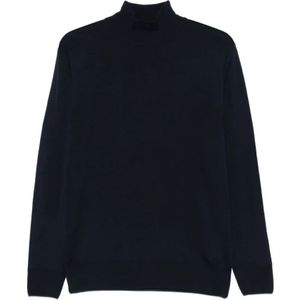 Canali, Heren, Truien, Blauw, Maat: S Wol,