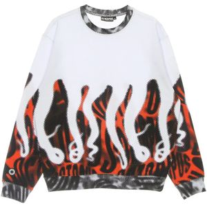 Octopus, Heren, Sweatshirts & Hoodies, Veelkleurig, Maat: XS Katoen,