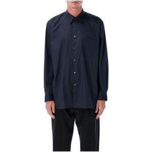 Comme des Garçons, Heren, Overhemden, Blauw, Maat: M Katoen,