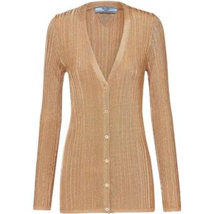 Prada, Dames, Truien, Geel, Maat: M