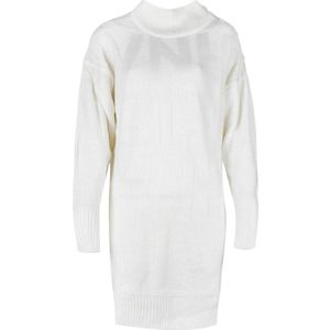 Silvian Heach - Korte Damesjurk - Wit - Gebreide Stof - Coltrui
