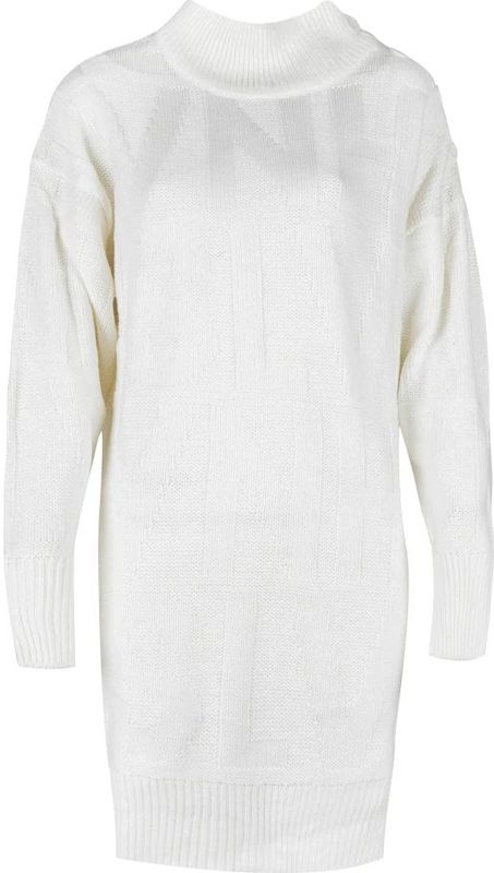 Silvian Heach - Korte Damesjurk - Wit - Gebreide Stof - Coltrui