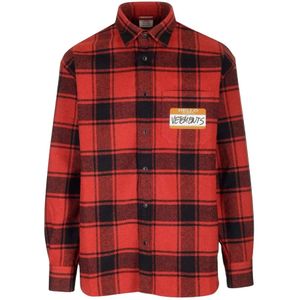 Vetements, Heren, Overhemden, Rood, Maat: XS Katoen,
