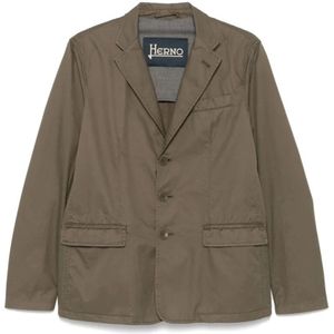 Herno, Heren, Jassen, Groen, Maat: M Katoen,