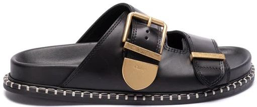 Chloé - Rebecca - Sandalen - Zwart - Leer - Anatomisch Voetbed