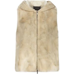 Lorena Antoniazzi, Dames, Jassen, Beige, Maat: L Acryl,