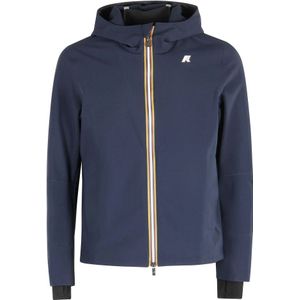 K-Way, Heren, Jassen, Blauw, Maat: XL Fleece,
