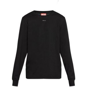 Diesel, Heren, Tops, Zwart, Maat: 3XL Katoen,