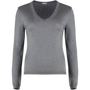 Malo, Dames, Truien, Grijs, Maat: XS Zijde,