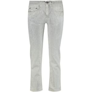 R13, Dames, Jeans, Grijs, Maat: W26 Katoen,