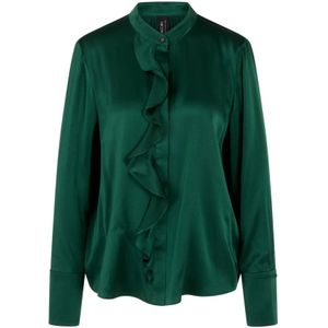 Marc Cain, Dames, Blouses & Shirts, Groen, Maat: XS Zijde,