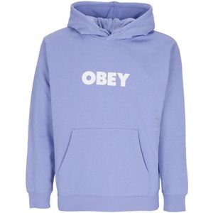 Obey, Heren, Sweatshirts & Hoodies, Blauw, Maat: XL Fleece,