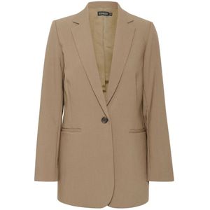 Soaked in Luxury - Walnoot Blazer - Bruin - Dames