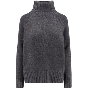 Max Mara, Dames, Truien, Grijs, Maat: M Wol,