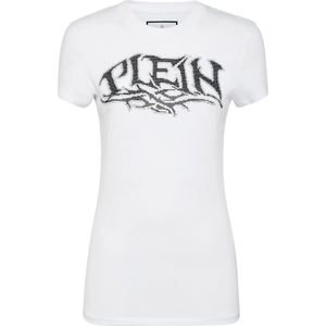 Philipp Plein, Dames, Tops, Wit, Maat: XS Katoen,