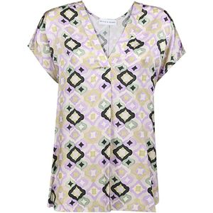 Skills & Genes, Dames, Tops, Veelkleurig, Maat: M