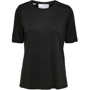 Selected Femme, Dames, Tops, Zwart, Maat: M Modal,