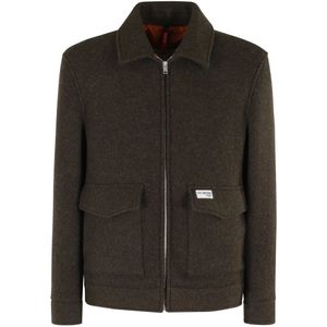 Fay, Heren, Jassen, Groen, Maat: L Wol,