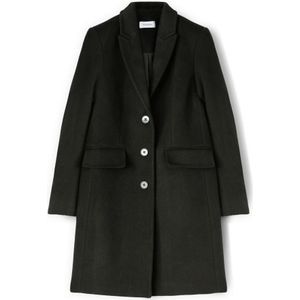 Motivi, Dames, Mantels, Zwart, Maat: XS Wol,