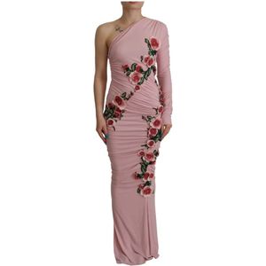 Dolce & Gabbana - DR28757 - Jerseyjurk - Pink - One Shoulder