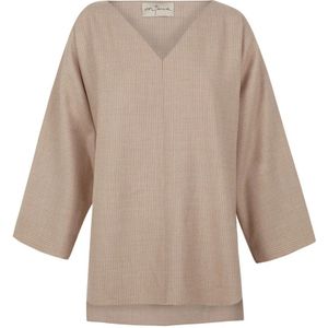 Cortana, Dames, Blouses & Shirts, Beige, Maat: XS Wol,