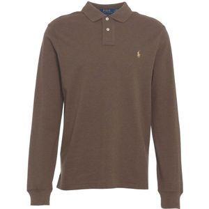 Polo Ralph Lauren, Heren, Tops, Bruin, Maat: M Katoen,