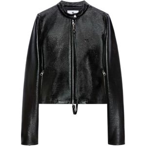 Courrèges, Dames, Jassen, Zwart, Maat: XS