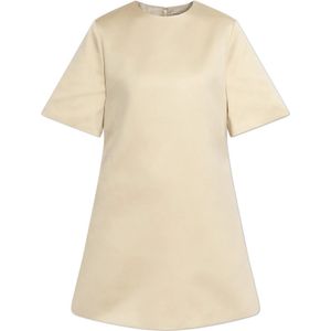 By Malene Birger, Dames, Jurken, Beige, Maat: M Katoen,