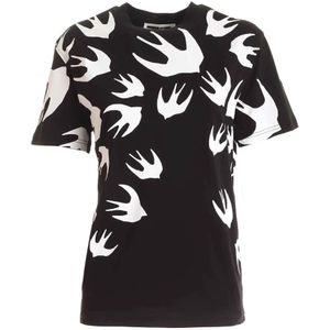 Alexander McQueen, Dames, Tops, Zwart, Maat: XS Katoen,