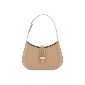 Versace Greca Goddess Kleine Hobo Tas , Beige , Dames , Maat: ONE Size