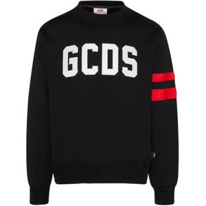 Gcds, Heren, Sweatshirts & Hoodies, Zwart, Maat: L