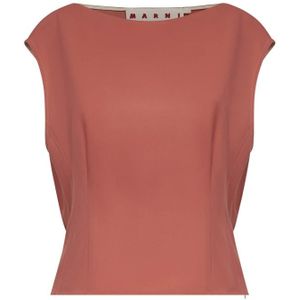 Marni, Dames, Tops, Roze, Maat: S Wol,
