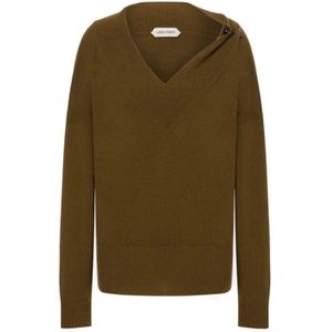 Alberta Ferretti, Dames, Truien, Bruin, Maat: XS Kasjmier,