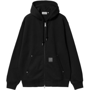 Carhartt Wip, Heren, Sweatshirts & Hoodies, Zwart, Maat: XL Katoen,