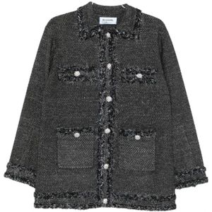 Blugirl, Dames, Truien, Zwart, Maat: S Acryl,