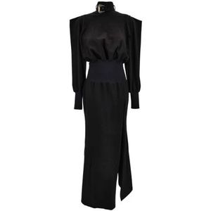 Versace Jeans Couture, Dames, Jurken, Zwart, Maat: S Jersey,