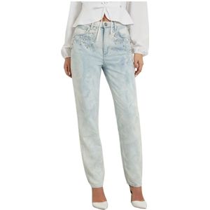 Guess, Dames, Jeans, Blauw, Maat: W26 Katoen,