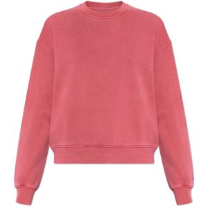 Samsøe Samsøe, Dames, Sweatshirts & Hoodies, Roze, Maat: XS Katoen,