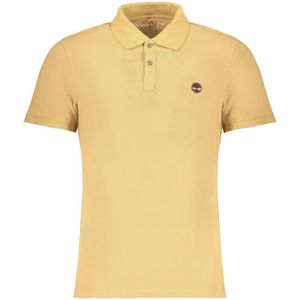 Poloshirt - Beige - Slim Fit - Katoen - Korte Mouwen