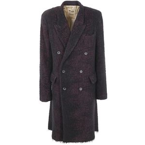 UMA Wang, Heren, Mantels, Zwart, Maat: S Wol,