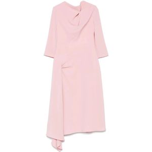 Isabel Sanchis, Dames, Jurken, Roze, Maat: M Leer,