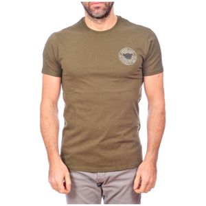 Armani Jeans, Heren, Tops, Groen, Maat: M Katoen,