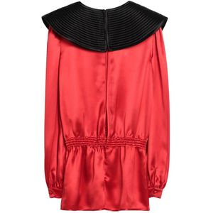 Valentino, Dames, Blouses & Shirts, Oranje, Maat: XS