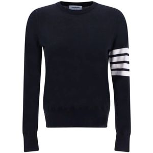 Thom Browne, Dames, Truien, Zwart, Maat: 2XS Fleece,
