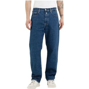 Replay, Heren, Jeans, Blauw, Maat: W33 Katoen,