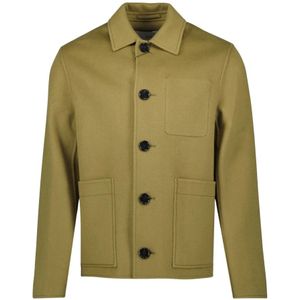 Ami Paris - Overhemden - Groen - Wollen en Kasjmier - Herfst-Winter 2025