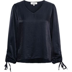 &Co Woman, Dames, Blouses & Shirts, Blauw, Maat: XS Viscose,