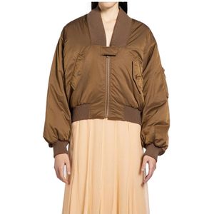 Chloé, Dames, Jassen, Bruin, Maat: XS Nylon,
