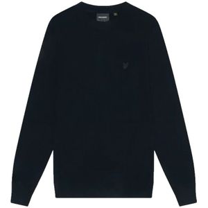 Lyle & Scott, Heren, Sweatshirts & Hoodies, Blauw, Maat: L Wol,